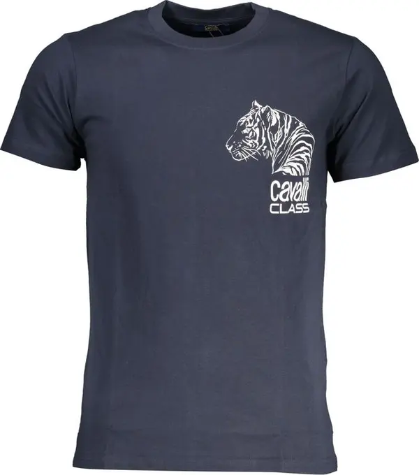 Blu Cotton Men T-Shirt
