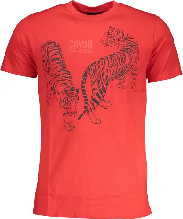 Red Cotton Men T-Shirt
