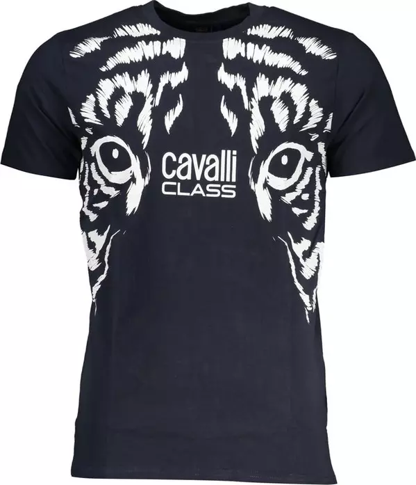 Blu Cotton Men T-Shirt