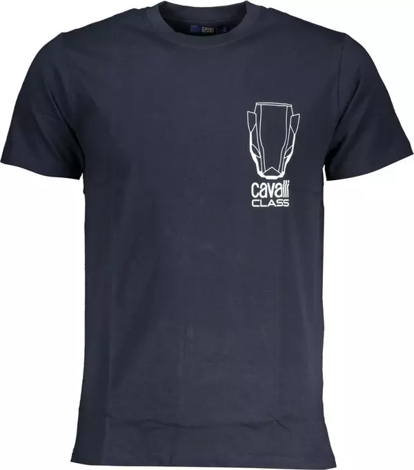 Blu Cotton Men T-Shirt
