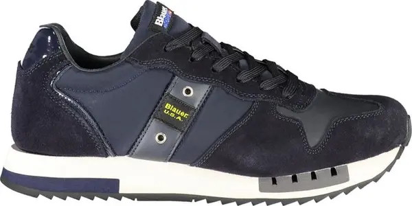 Blue Polyester Sneaker