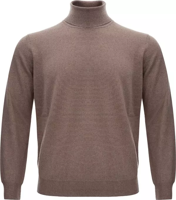 Brown Wool Turtleneck