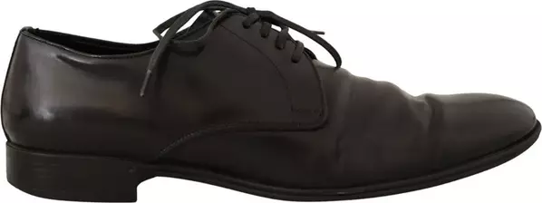 Black Leather Derby Dress Formal Shoes