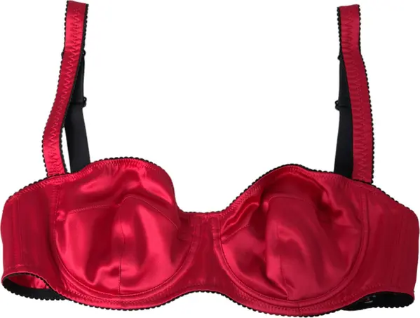 Bordeaux Silk Stretch Balconcino Bra Underwear