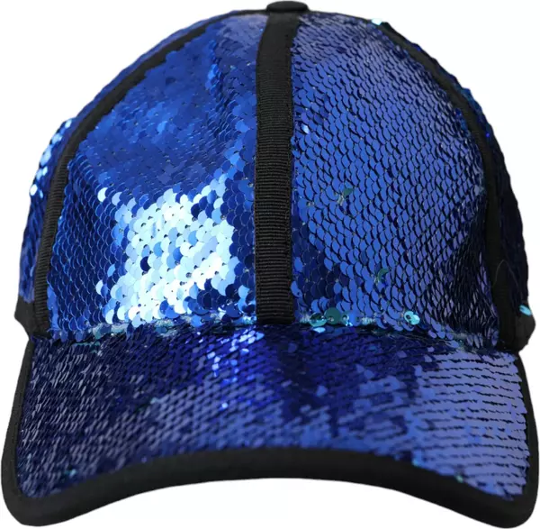 Royal Blue Sequin Baseball Hat Men