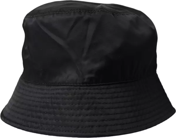 Black Wide Brim Cap Bucket Hat Men