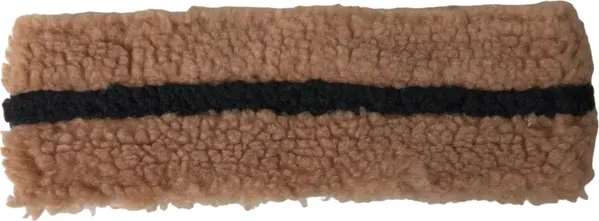 Brown Black Fleece Wool Head Band Hat Men