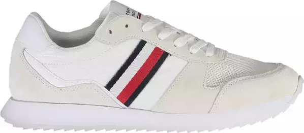 White Polyester Sneaker