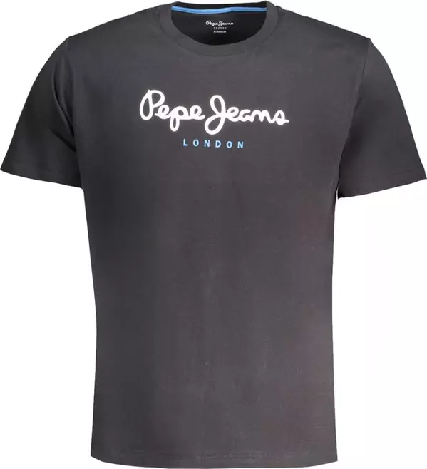Blue Cotton Men's T-Shirt