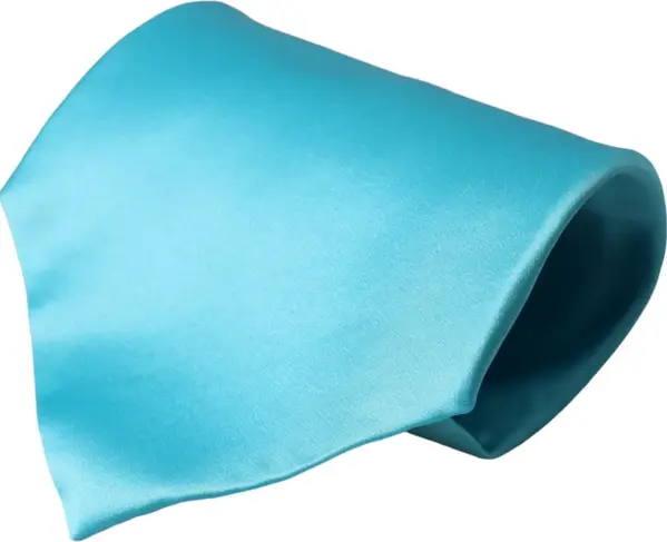Light Blue Satin Silk Wide Adjustable Men Tie