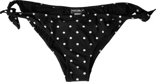 Black Polka Dot Swimwear Beachwear Bottom Bikini