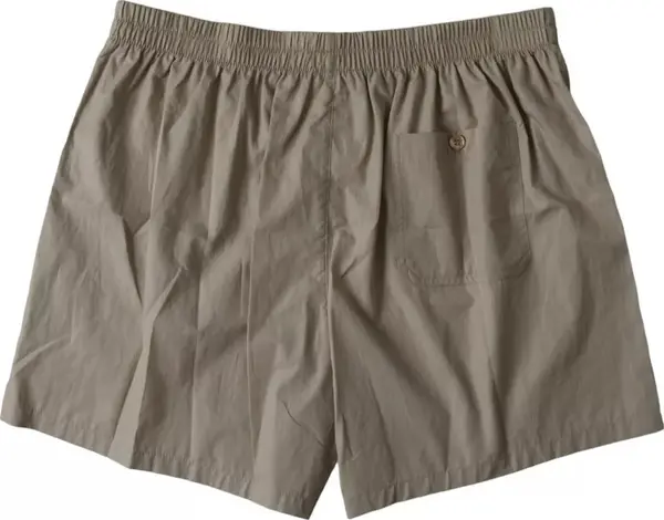 Brown Cotton Regular Boxer Shorts Underwear