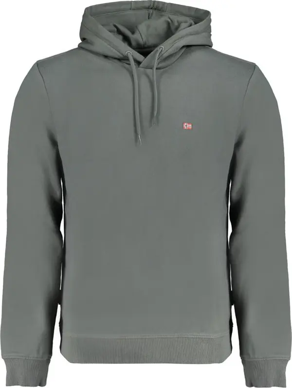 Green Cotton Men Sweater