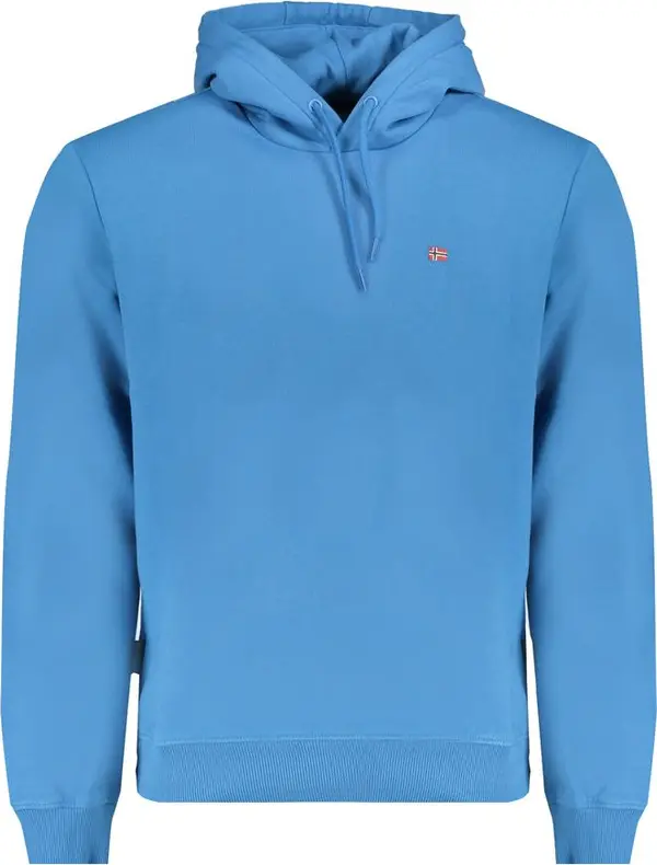 Blue Cotton Men Sweatshirt