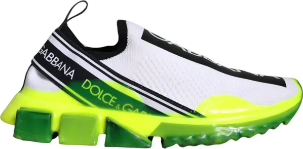 White Yellow Slip On Sorrento Sneakers Shoes