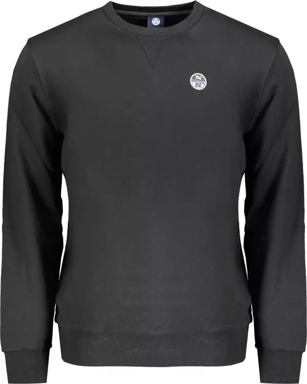 Black Cotton Men's Sweatshirt