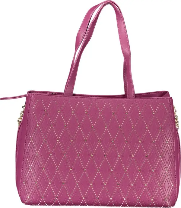 Purple Polyurethane Women's Bag