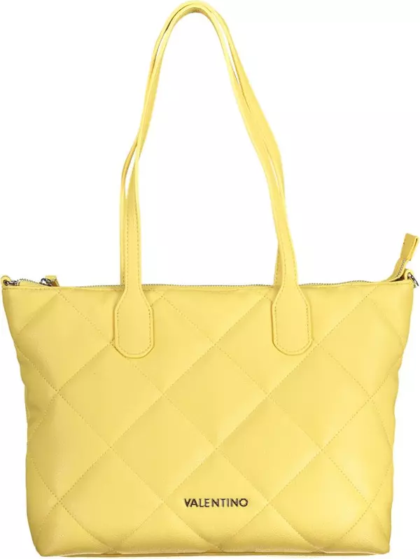 Yellow Polyurethane Women's Bag