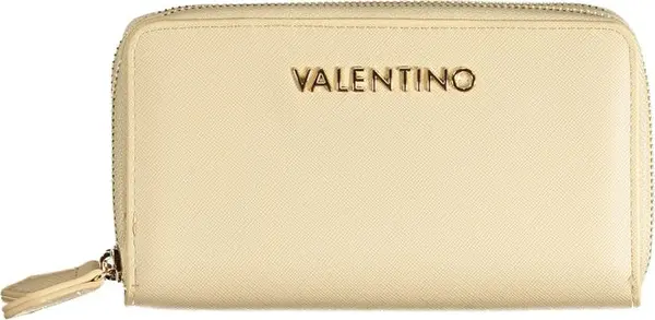 Beige Polyurethane Women's Wallet