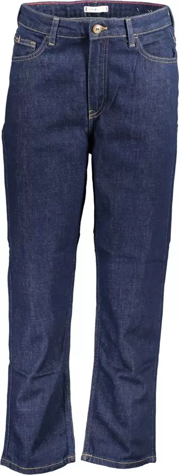 Blue Cotton Women Jeans