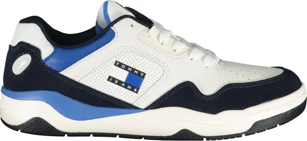 Blue Polyurethane Men Sneaker