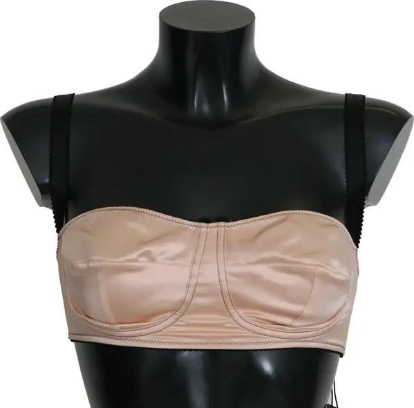Black Straps Pink Balconcino Bra
