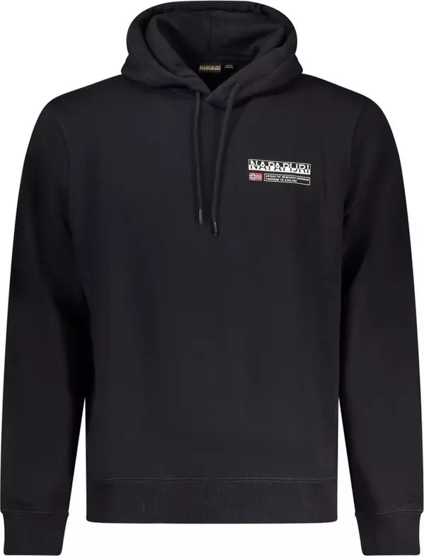 Black Cotton Men's Sweatshirt