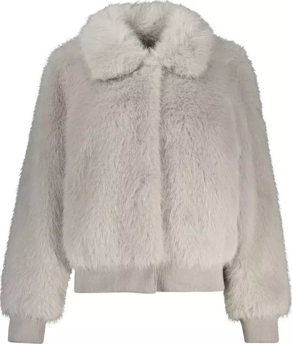 Grigio Polyester Women Jacket