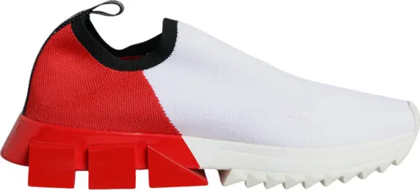 White Red Low Top Sorrento Men Sneakers Shoes