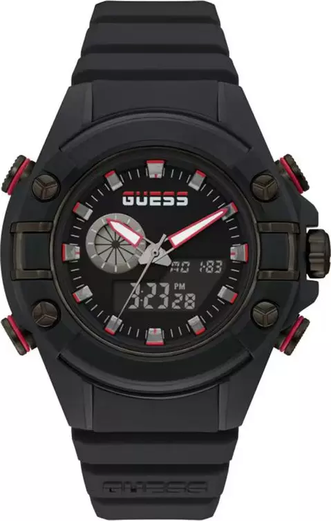 Black Resin Sport Watch