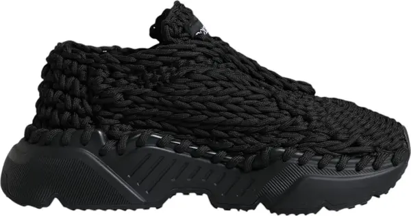 Black Knitted Daymaster Sneakers Shoes