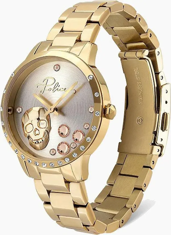 Gold Stainless Steel Dress Watch