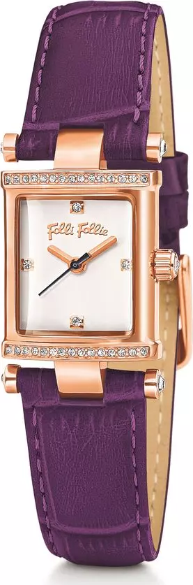 Purple Leather Dress Watch