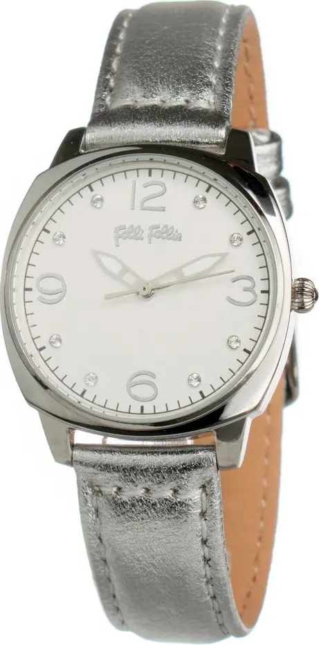 Gray Leather Dress Watch