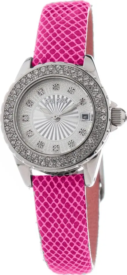 Multicolor Leather Dress Watch