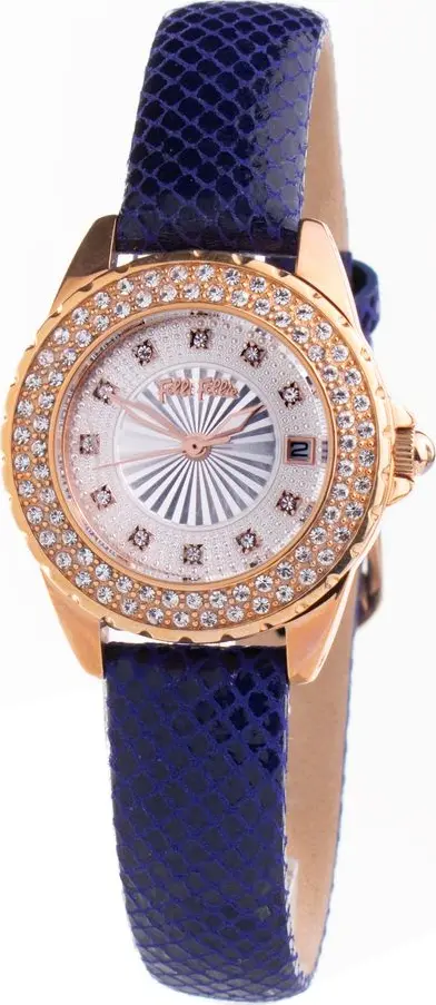 Blue Leather Dress Watch