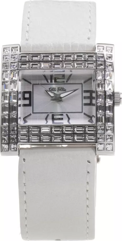 Gray Leather Dress Watch