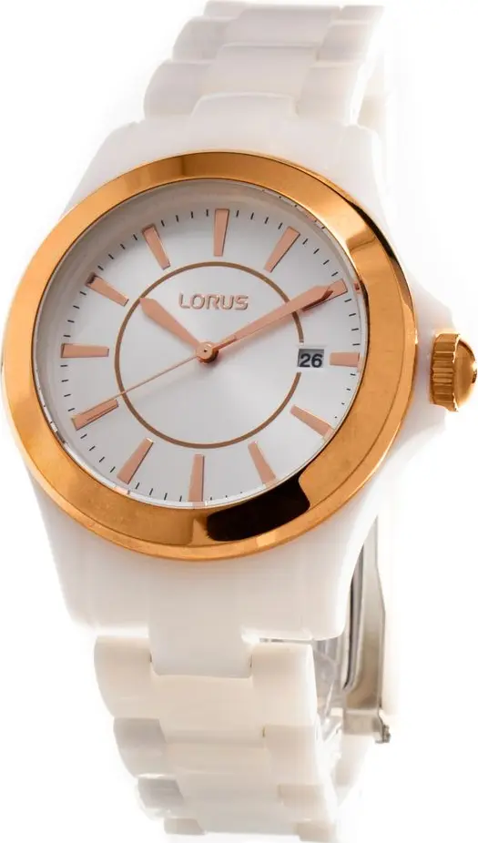 White Plastic Dress Watch