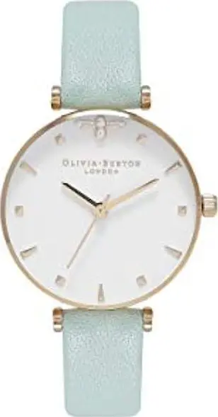 Bicolor Artificial Leather Dress Watch