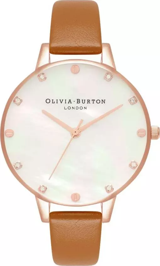 Brown Artificial Leather Dress Watch