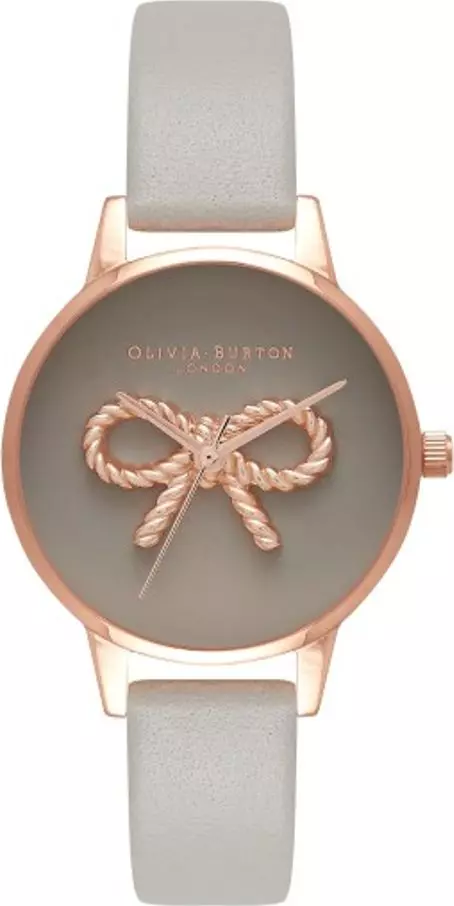Gray Artificial Leather Dress Watch