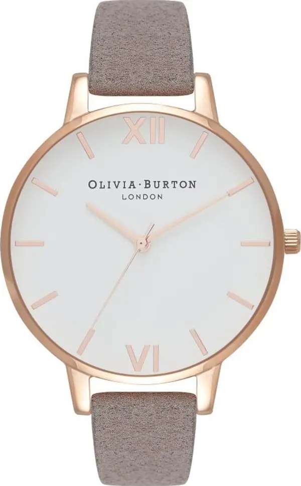 Gray Artificial Leather Dress Watch