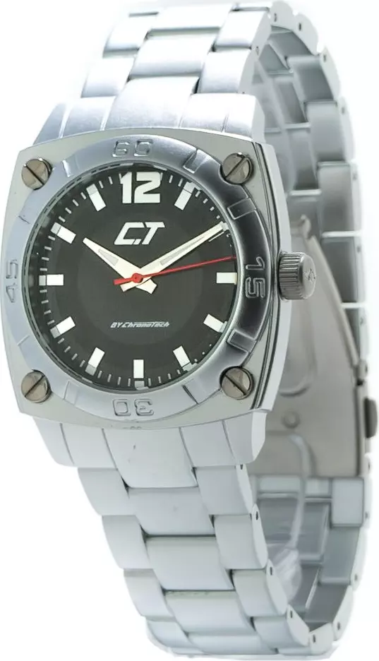 Silver Aluminum Dress Watch