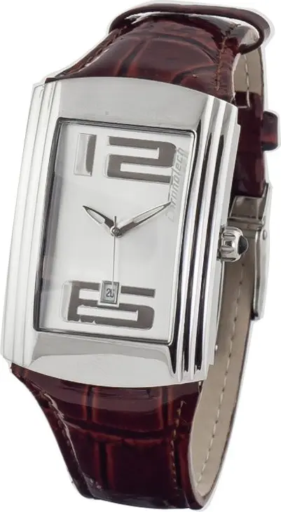 Brown Leather Dress Watch