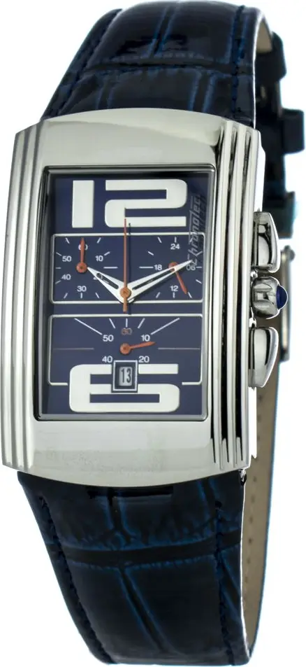 Blue Leather Dress Watch