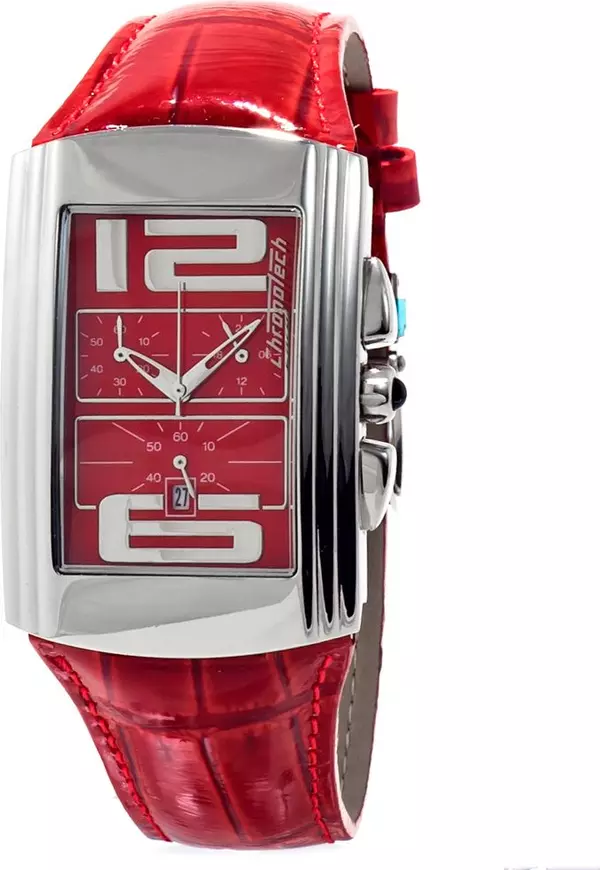 Multicolor Leather Dress Watch