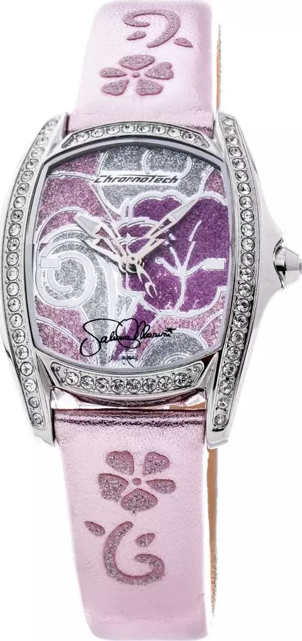 Multicolor Leather Dress Watch