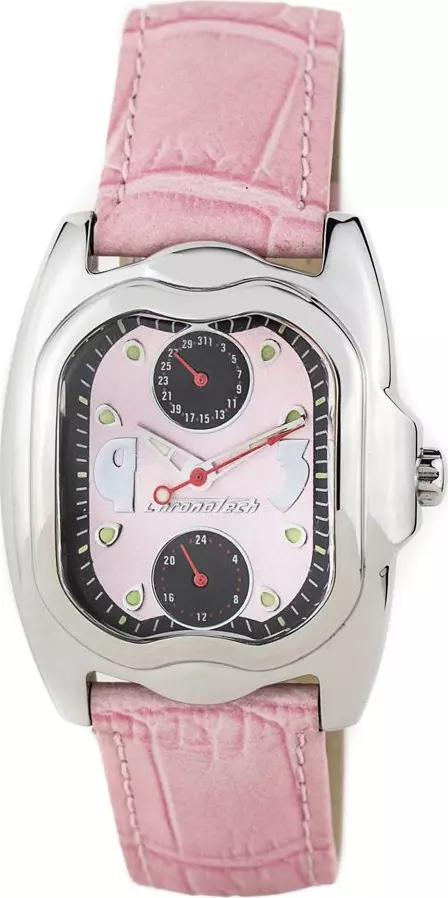 Multicolor Leather Dress Watch