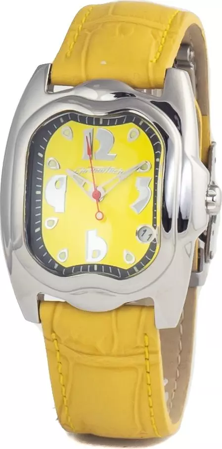 Bicolor Leather Dress Watch
