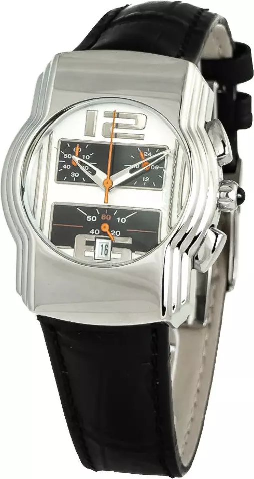 Black Leather Dress Watch